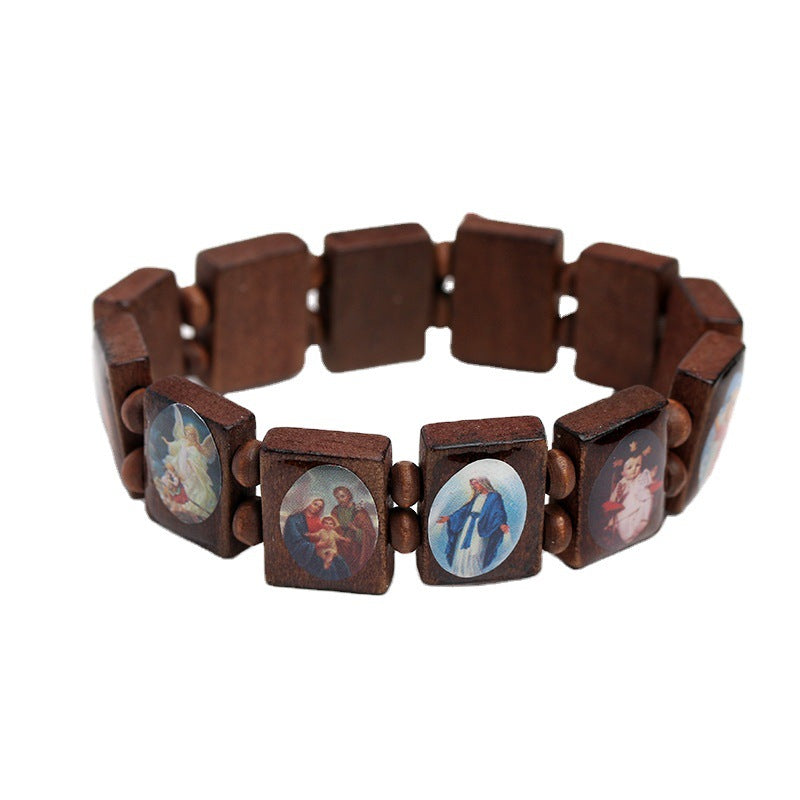 Rosenkranz Armband aus Naturholz