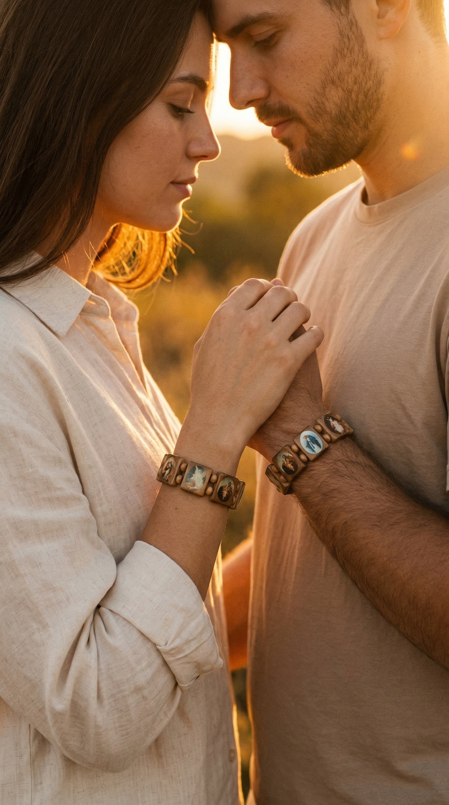Rosenkranz Armband aus Naturholz