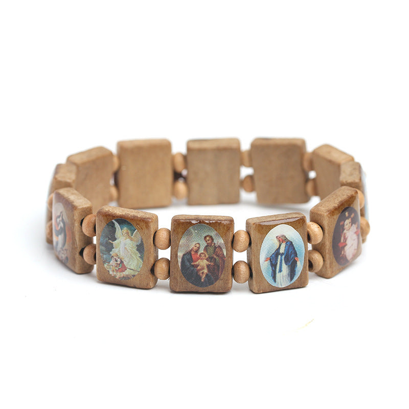 Rosenkranz Armband aus Naturholz