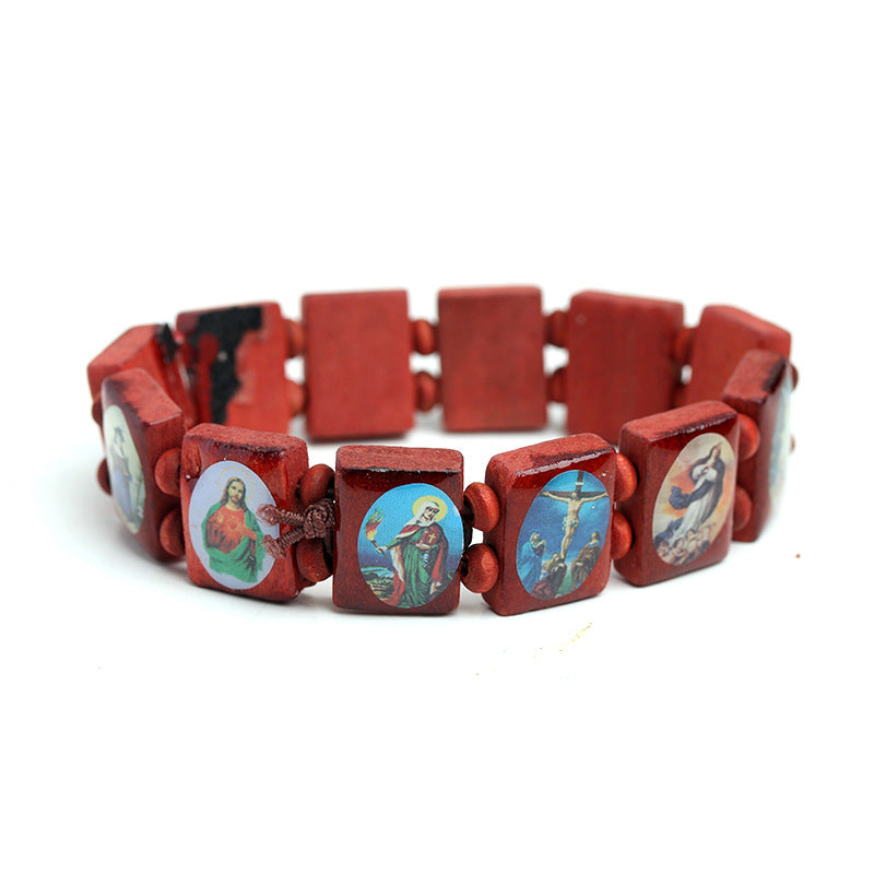 Rosenkranz Armband aus Naturholz